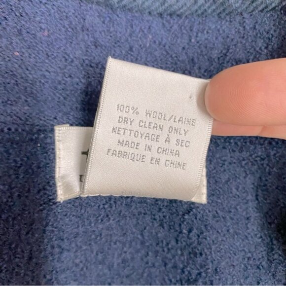 Vintage Tabi Pure New Wool Navy Blue Button Up Cardigan With Birds XL - Picture 4 of 16